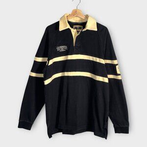 Guinness Rugby Shirt Mens XL (Fits L to XL) Long Sleeve 100% Cotton
